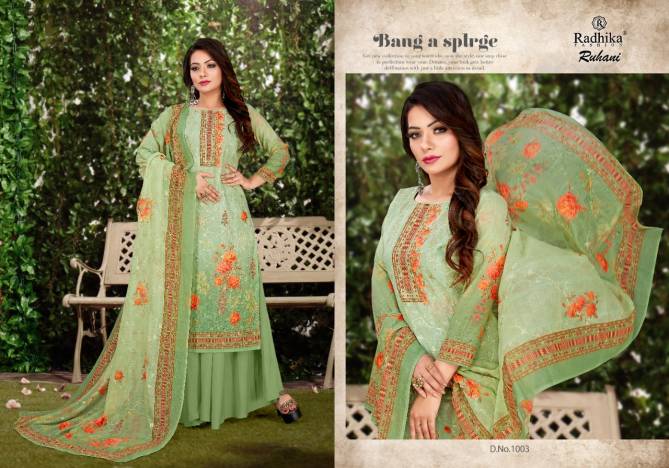 AZARA RUHANI Fancy Festive Wear Cotton Digital Print Designer Salwar Suit Collection